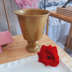 Vaso para arranjo alumínio - Arranjo artificial - comprar online
