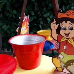 VASO VERMELHO ALUMÍNIO
