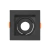 SPOT RECUADO QUADRADO PRETO EMBUTIR MR16 GU10