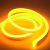 NEON LED MANGUEIRA FLEXIVEL ÂMBAR 12V/127V/220V