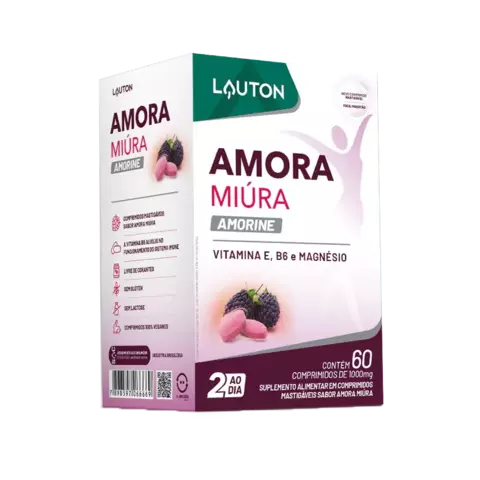 Amora Miúra Amorine - 60 comprimidos mastigáveis | Lauton