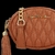BOLSA REDONDA PEQUENA EM COURO CARAMELO - comprar online
