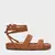 Sandália Papete Corda Lace Up Bege Riviera Carrano