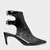Open Boot Buckles Salto Fino Couro Verniz Preto Carrano - comprar online