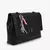 Bolsa De Ombro Preto Matelassê Couro Express Yourself Jorge Bischoff - Sapato de boneca