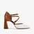 Scarpin Branco Marrom Bico Fino Couro Caseinado Jorge Bischoff - comprar online