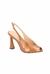 Scarpin Peep Toe Caramelo Fechamento Slingback Salto Alto Flare Luiza Barcelos na internet