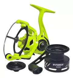 Reel Caster G-force 4009 Yellow 9 Rulemanes Edicion Limitada - BC PESCA Y CAMPING
