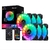 GMRGB Kit 1-10 120mm PC Case Ventoinha Cooler Cooler 6PIN RGB Led ajustável 12c - comprar online
