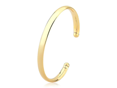 Bracelete Fio Tubo 3mm - Banho Ouro 18k