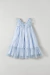 Vestido em tule com detalhe de flores - comprar online