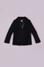 Blazer em flanela risca de giz