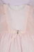 Vestido manga longa em tule de poá rosa na internet