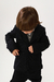 Blazer em flanela risca de giz - Little Jam