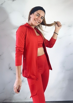 Campera estampada