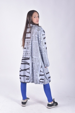 tapado gris letras - comprar online