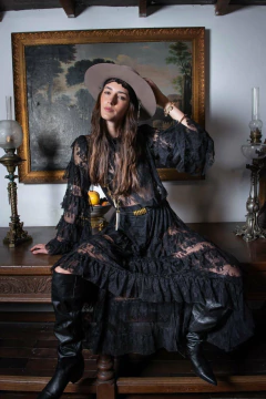 Vestido Caramelo negro - comprar online