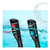 Máscara De Mergulho Com Snorkel Duplo Piscina Natação Azul na internet