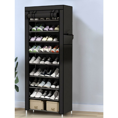 Sapateira com Capa 9 Prateleiras