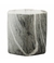 Vaso Porcelana Hexagonal Preto Estilo Mármore 8.5x8.5x8.5cm