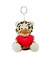 Chaveiro Onça Coração 16cm - Pelúcia