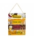 Jogo 4 Placas Decorativas Madeira Cordão 37x29x0,5cm