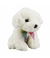 Cachorro Branco Laço Sentado 20cm - Pelúcia - comprar online