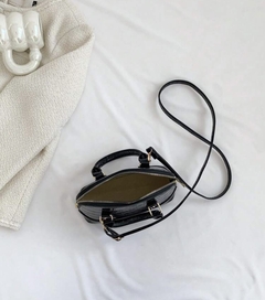 bolso negro charol - tienda online