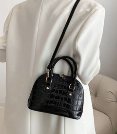 bolso negro charol - comprar online