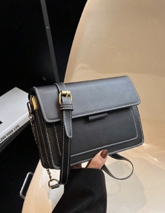 bolso negro doble correa