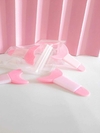 Espátula Molde Asa de Silicone Protetor Máscara de Cílios e Molde para Delineador Multifunções