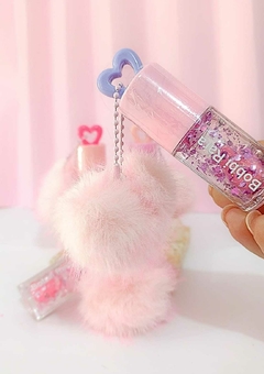Gloss Labial Lip Oil Mágico com Pompom Coração - SHINY Bobbi Rara -