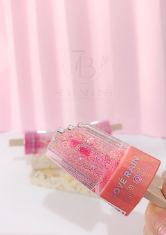 LIP GLOSS LOVE RAIN ( COR SORTIDO ) INFANTIL - Picolé com glitter - SevenBliss makeup