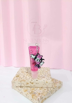 Lip Gloss Com Glitter e Pingente Modelo Minnie Hidratante Infantil Menina na internet