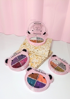 PALETA DE GLITTER BEAR LOVE RAIN - QUARTETO na internet