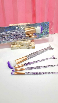 Kit pincel com glitter 4 unidades - comprar online