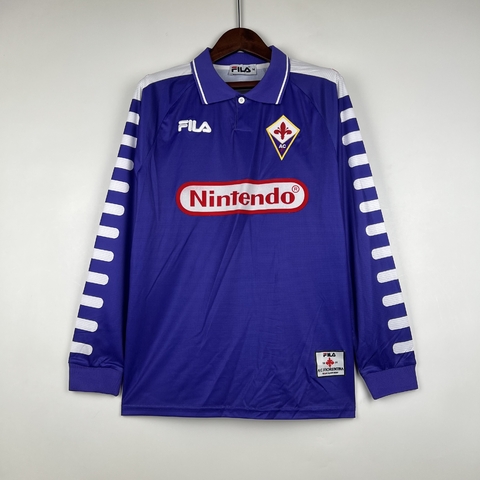 Fiorentina home manga longa retrô 98/99