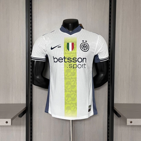 Camisa Inter de Milão Valentino Rossi 2025 - Masculina - Modelo Player - Branca
