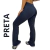 Calça Flare Leg Feminina Boca Sino Bailarina Legging Cintura Média Suplex