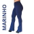 Calça Flare Leg Feminina Boca Sino Bailarina Legging Cintura Média Suplex na internet