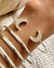 Esclava LUNAS acero blanco - comprar online