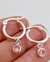 Aros MELODY acero blanco cubic - tienda online