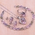Elegância Luminosa: Conjunto de Prata e Pedras - Anel, Brinco, Pulseira e Colar para um Estilo Deslumbrante - comprar online
