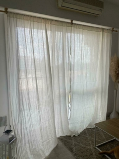 Cortina de living Gasa Off White - comprar online