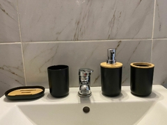 Set de baño nordico con bamboo - Umalu Home & Deco