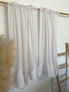 Cortinas cortas con volado