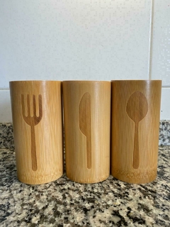 Porta cubiertos bamboo