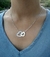 Collar corazon doble con microcircones - comprar online