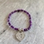 Pulsera cristales y dije ni una menos