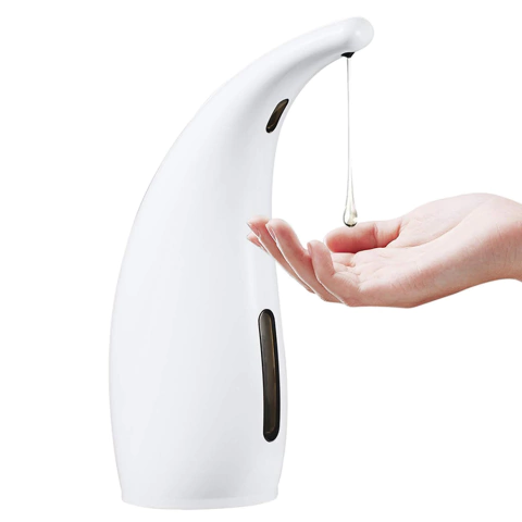 Dispensador de Sabão Minimalista para Banheiro- Branco Porcelana